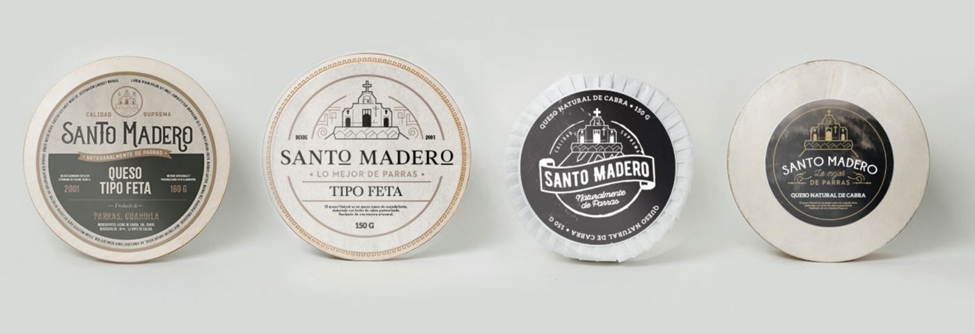 Diseño de logotipo y empaque Santo Madero