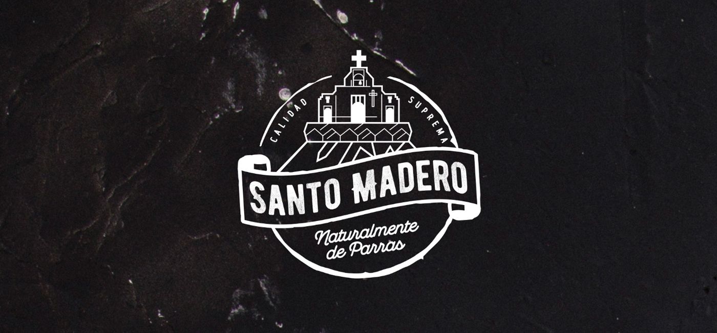 Diseño de logotipo y empaque Santo Madero