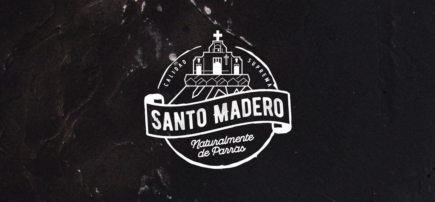 Diseño de logotipo y empaque Santo Madero - Ad Factory